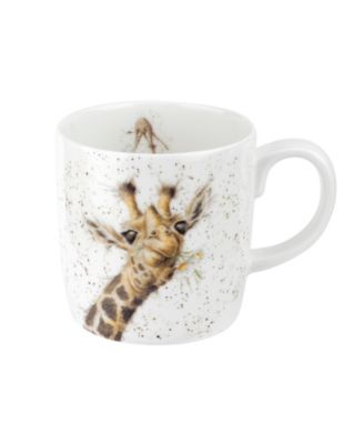 Royal Worcester Wrendale Lofty Giraffe Mugs, Set of 4