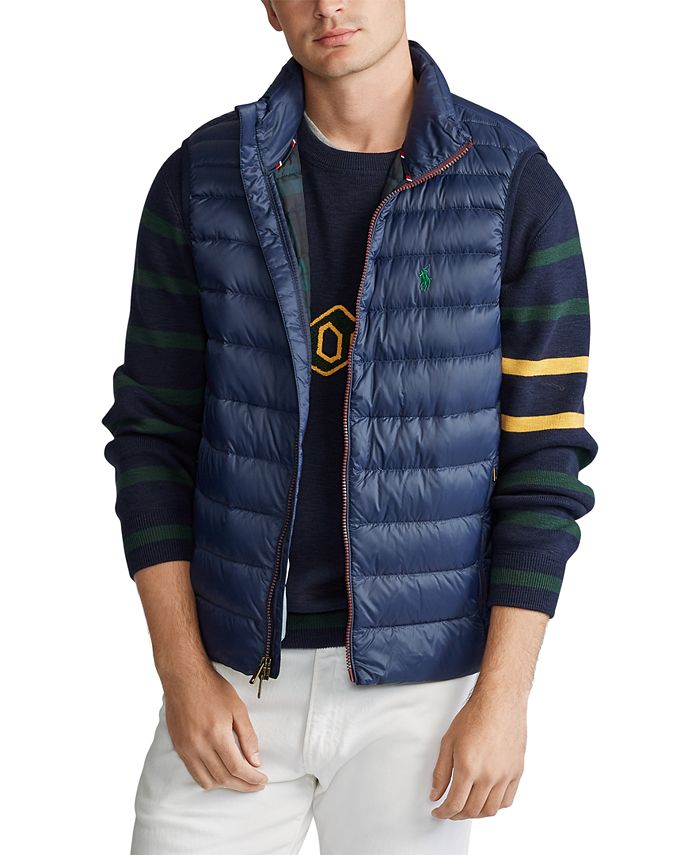 Polo Ralph Lauren Men's Big & Tall Lightweight Packable Down Vest & Reviews  - Coats & Jackets - Men - Macy's