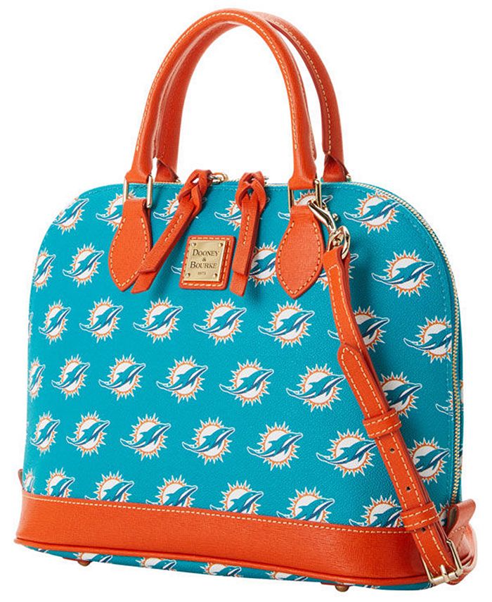 Dooney & Bourke Miami Dolphins Saffiano Zip Satchel Macy's