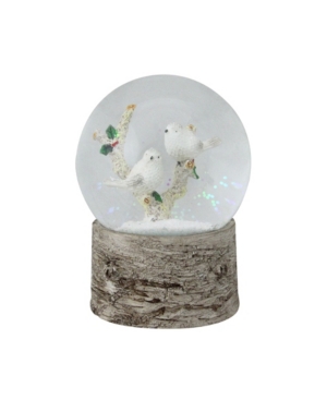 Northlight 5.5" Musical White Doves On A Branch Christmas Snow Globe In Brown