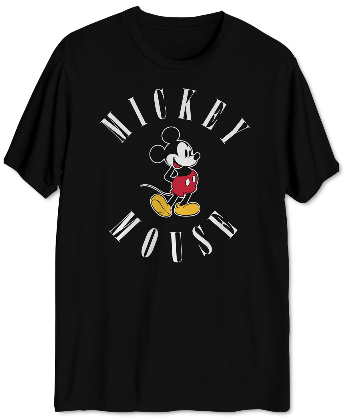Nineties Mickey Mouse Men's Graphic T-Shirt - Black