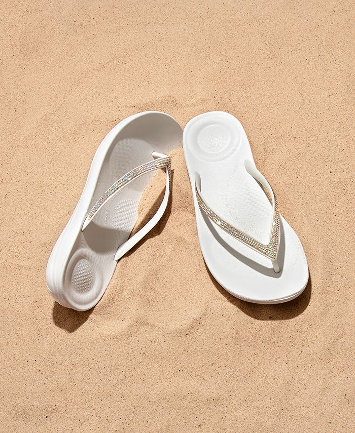 FitFlop Iqushion Sparkle FlipFlop Sandals Macy's