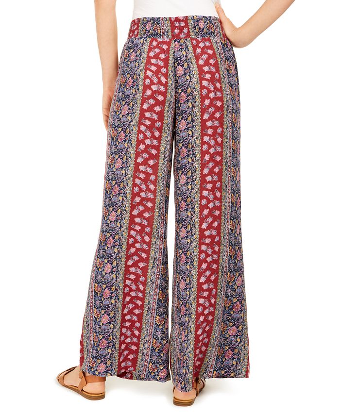 Style & Co Paisley-Print Drawstring Wide-Leg Pants, Created for Macy's ...