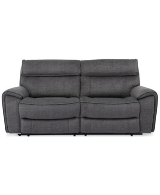 CLOSEOUT! Hutchenson 2-Pc. Fabric Sectional with 2 Power Headrests