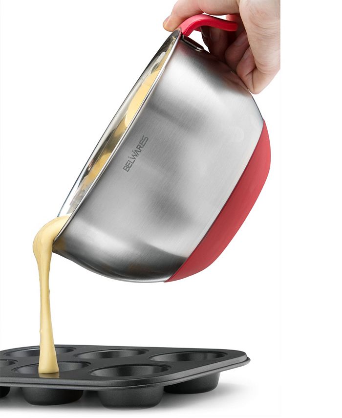 Belwares 3Piece Stainless Steel Mixing Bowls with Grater Macy's