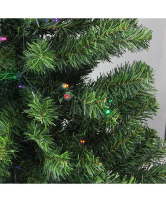 3' Pre-Lit LED Canadian Pine Artificial Christmas Tree - Multi Lights