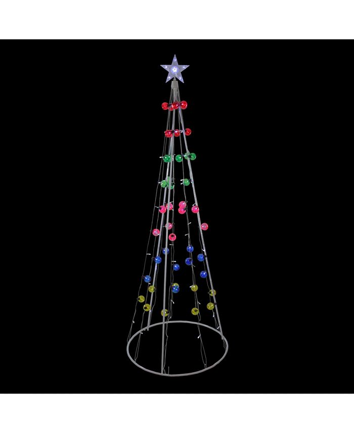 Northlight 6' MultiColored Lighted Show Cone Christmas Tree Outdoor