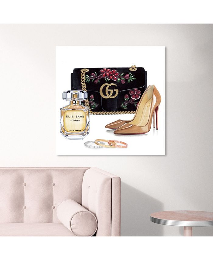 Oliver Gal Doll Memories - Perfume and Shoes Canvas Art - 24