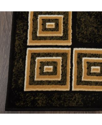 Global Rug Designs Global Rug Design Vision VIS06 Black Area Rug Collection