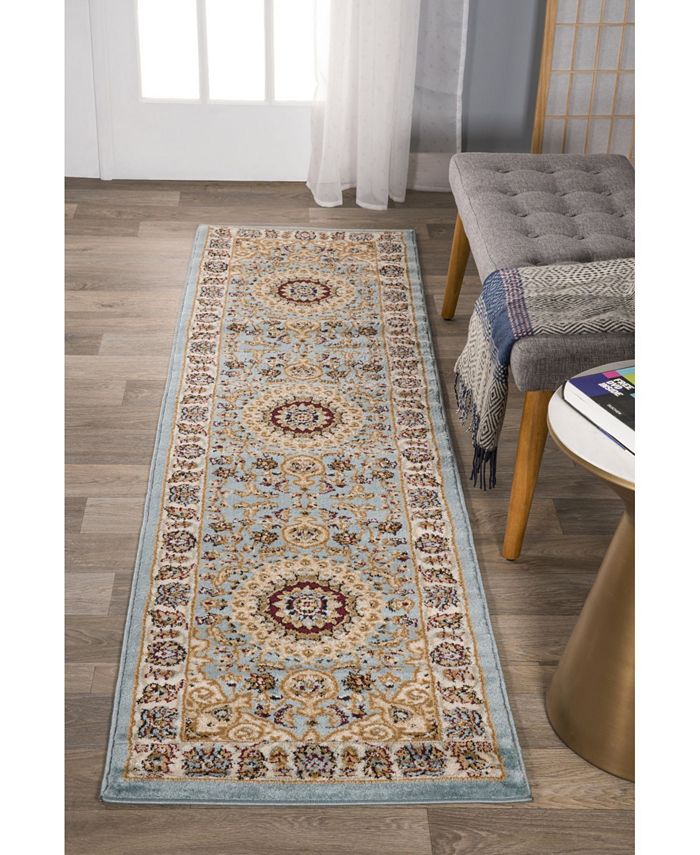 Main Street Rugs Montane Mon101 Blue 2' x 7'2" Runner Rug Macy's