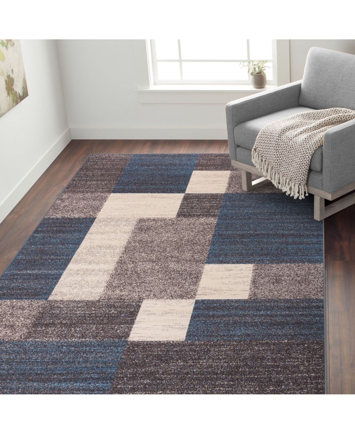 Main Street Rugs Laicos Lai506Area Rug - Blue