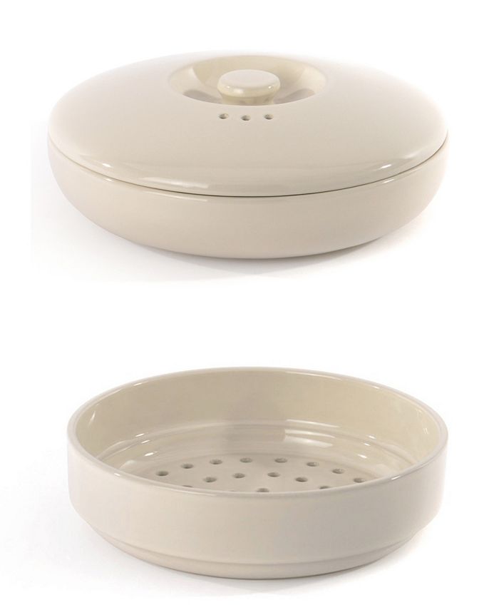 Stoneware Microwave Veggie Steamer