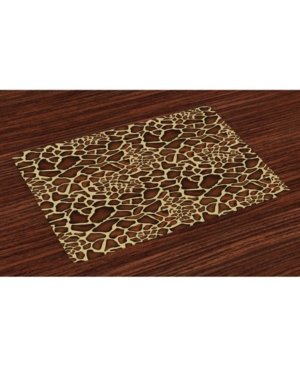 Ambesonne Zambia Place Mats Set of 4