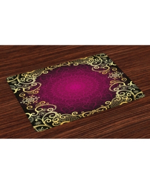 Ambesonne Mandala Place Mats Set of 4