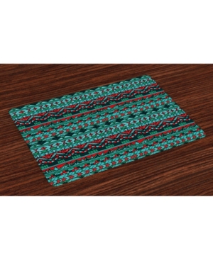 Ambesonne Tribal Place Mats Set of 4