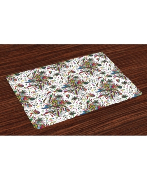 Ambesonne Colorful Place Mats Set of 4