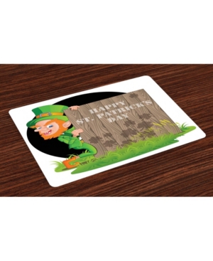 Ambesonne St Patrick's Day Place Mats Set of 4