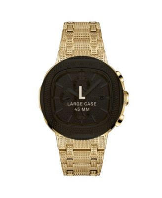 Men's Diamond (1/5 ct. t.w.) Watch in 18k Gold-plated Stainless-steel Watch 48mm