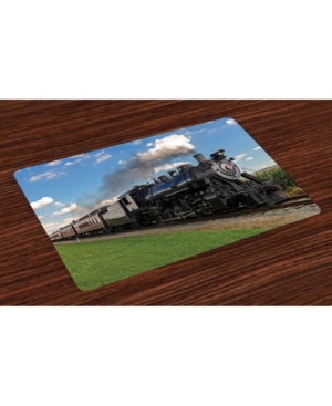 Ambesonne Steam Engine Place Mats Set of 4