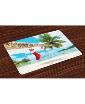 Ambesonne Christmas Place Mats Set of 4