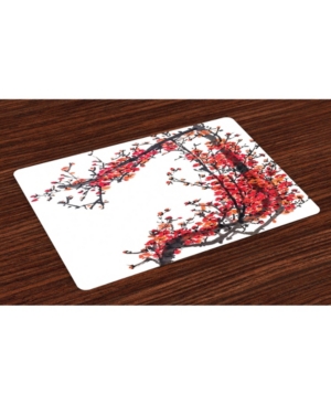 Ambesonne Japanese Place Mats Set of 4