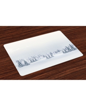 Ambesonne Winter Place Mats Set of 4