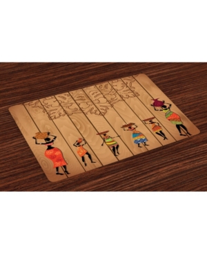 Ambesonne African Place Mats Set of 4