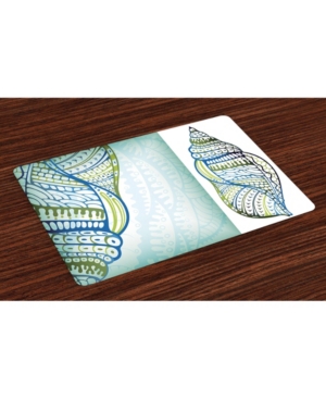 Ambesonne Seashells Place Mats Set of 4