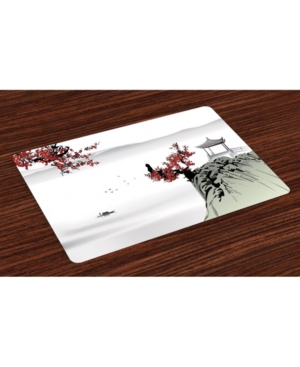 Ambesonne Asian Place Mats Set of 4