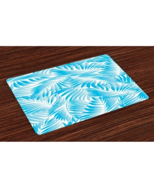 Ambesonne Leaf Place Mats Set of 4