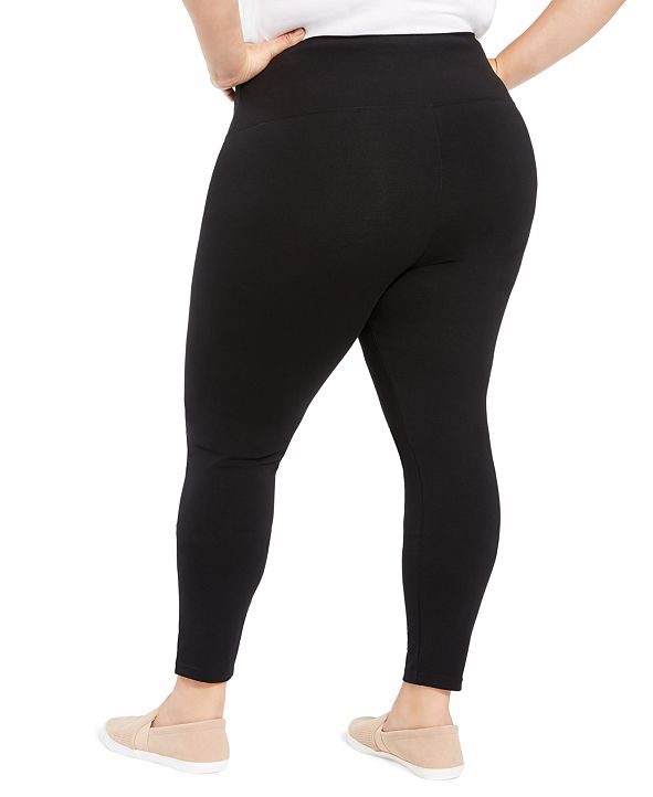 Style & Co Plus Size Tummy-Control Leggings, Created for Macy's ...