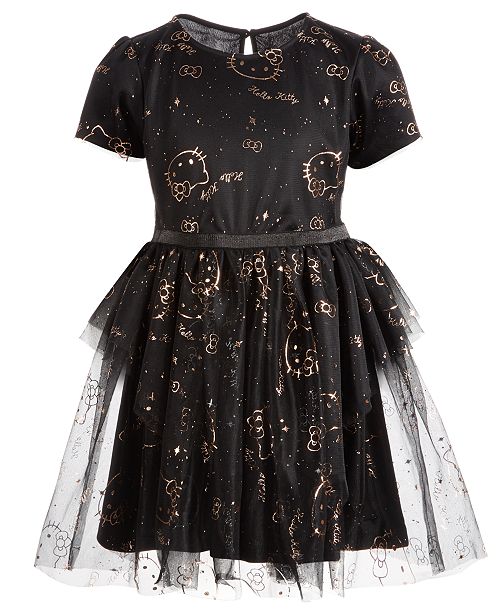 Little Girls Mesh Star Dress