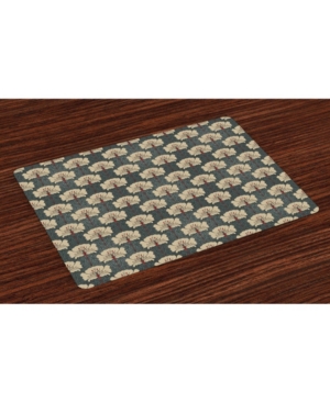 Ambesonne Floral Place Mats Set of 4