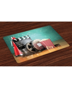 Ambesonne Movie theater Place Mats Set of 4
