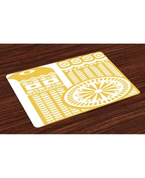 Ambesonne Place Mats Set of 4