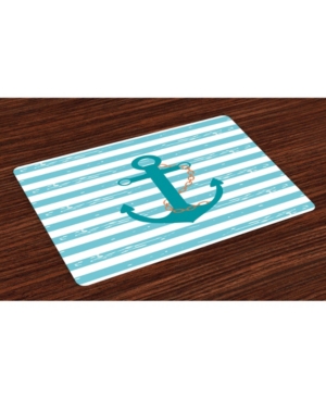 Ambesonne Teal Place Mats Set of 4