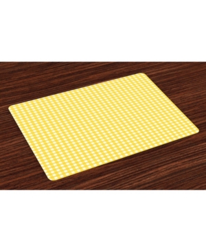 Ambesonne Checkered Place Mats Set of 4
