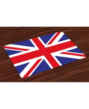 Ambesonne Union Jack Place Mats Set of 4