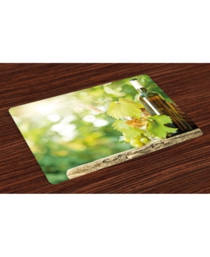 Ambesonne Wine Place Mats Set of 4