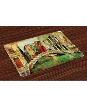 Ambesonne Venice Place Mats Set of 4
