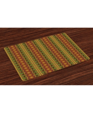 Ambesonne African Place Mats Set of 4