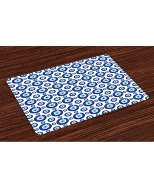Ambesonne Evil Eye Place Mats Set of 4