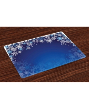 Ambesonne Christmas Place Mats Set of 4