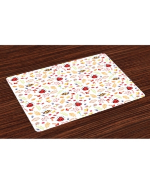 Ambesonne Bee Place Mats Set of 4