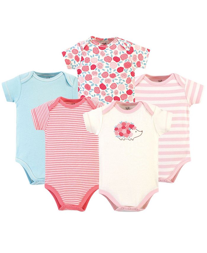 Touched By Nature Baby Boy And Girl Organic Cotton Bodysuits 5 Pack Reviews All Baby Kids Macy S