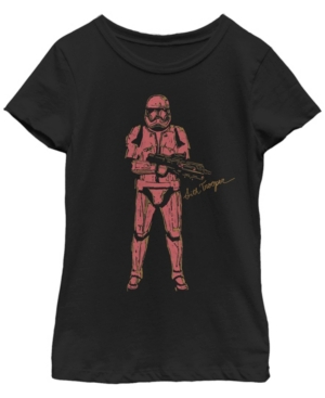 Star Wars Big Girls Rise of Skywalker Trooper Sketch T-Shirt