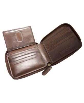 Men's Boulder Collection RFID Secure Zippered Wallet with Removable Passcase