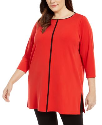 macy's alfani plus size tops