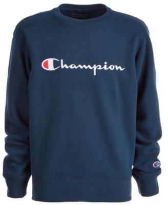 champion heritage kids crew neck sweatshirt