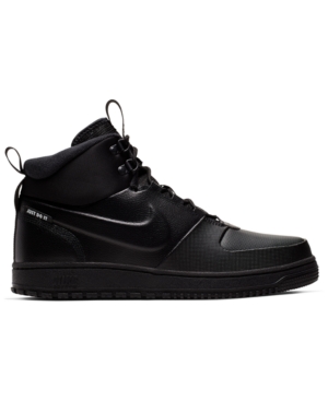 Nike Men's Path Wntr Sneaker Boots From Finish Line In Black/black-mtlc ...
